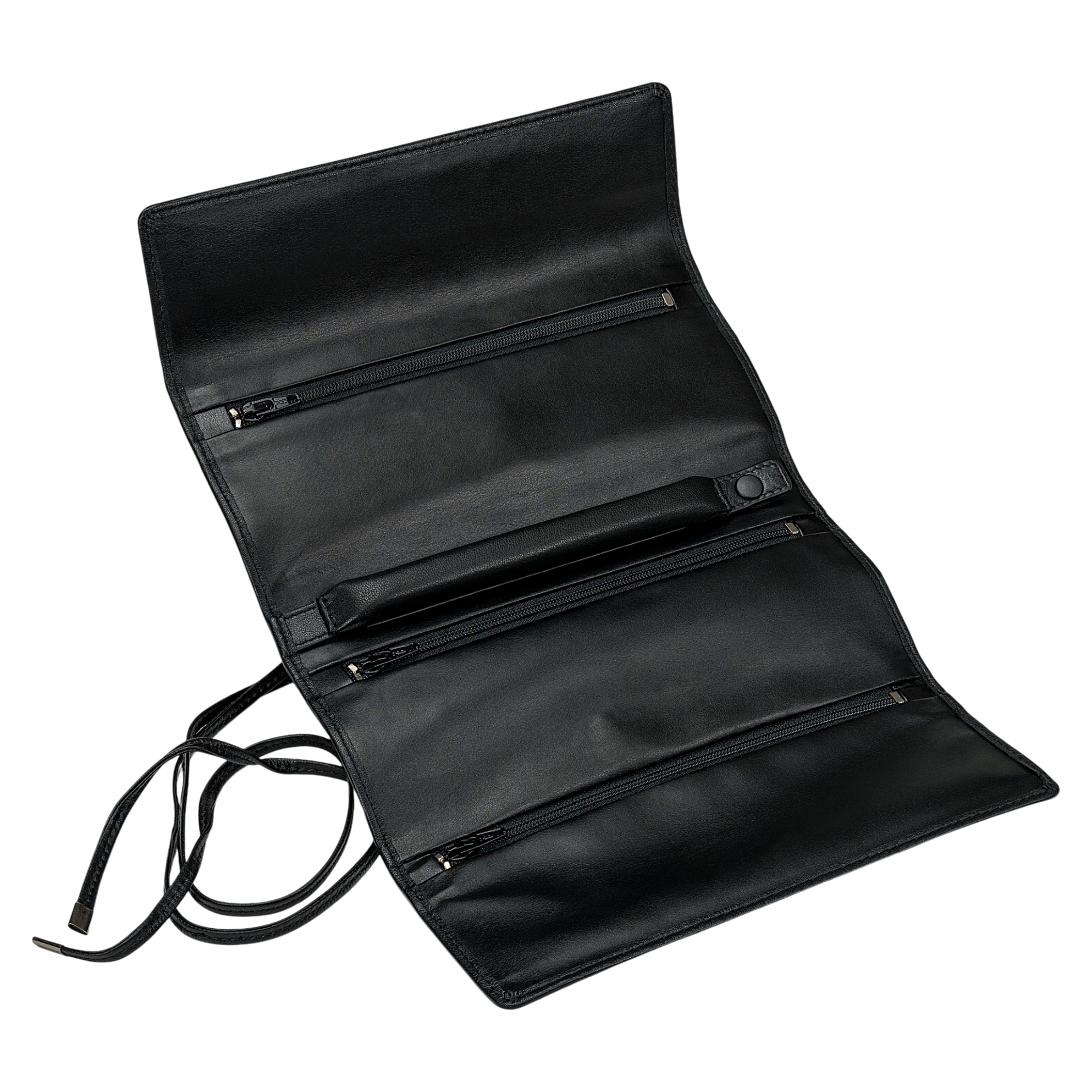 Jewelry roll nappa / black (full cowhide)